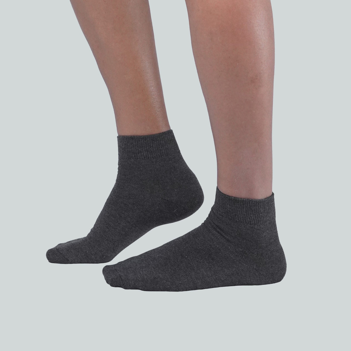 Office Half Socks - Plain Grey image 1