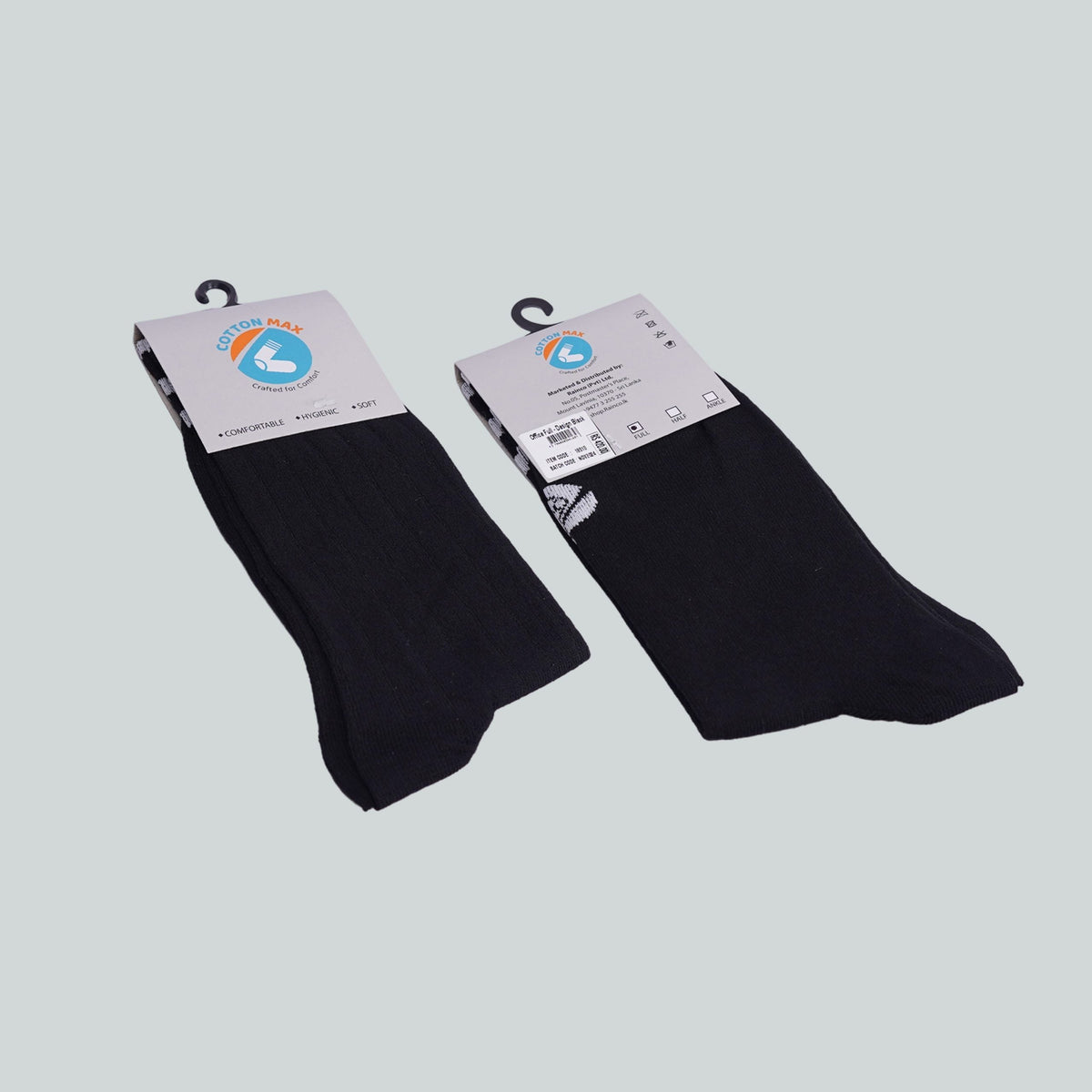 Office Mid Calf Socks - Design Black image 5