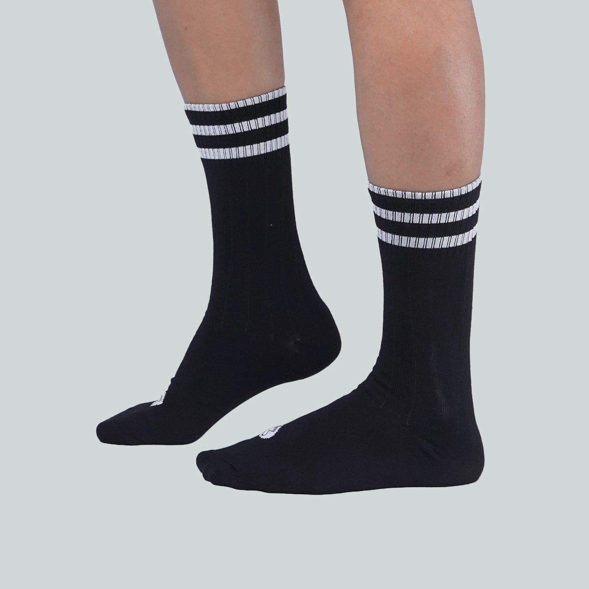 Office Mid Calf Socks - Design Black image 6