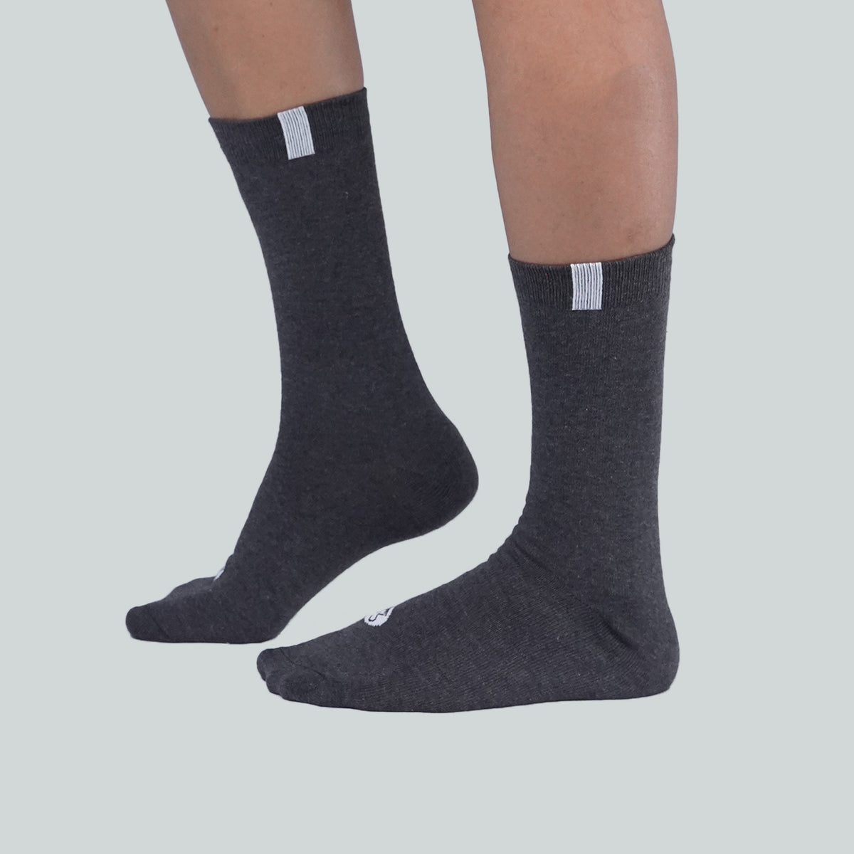 Office Mid Calf Socks - Design Grey image 3
