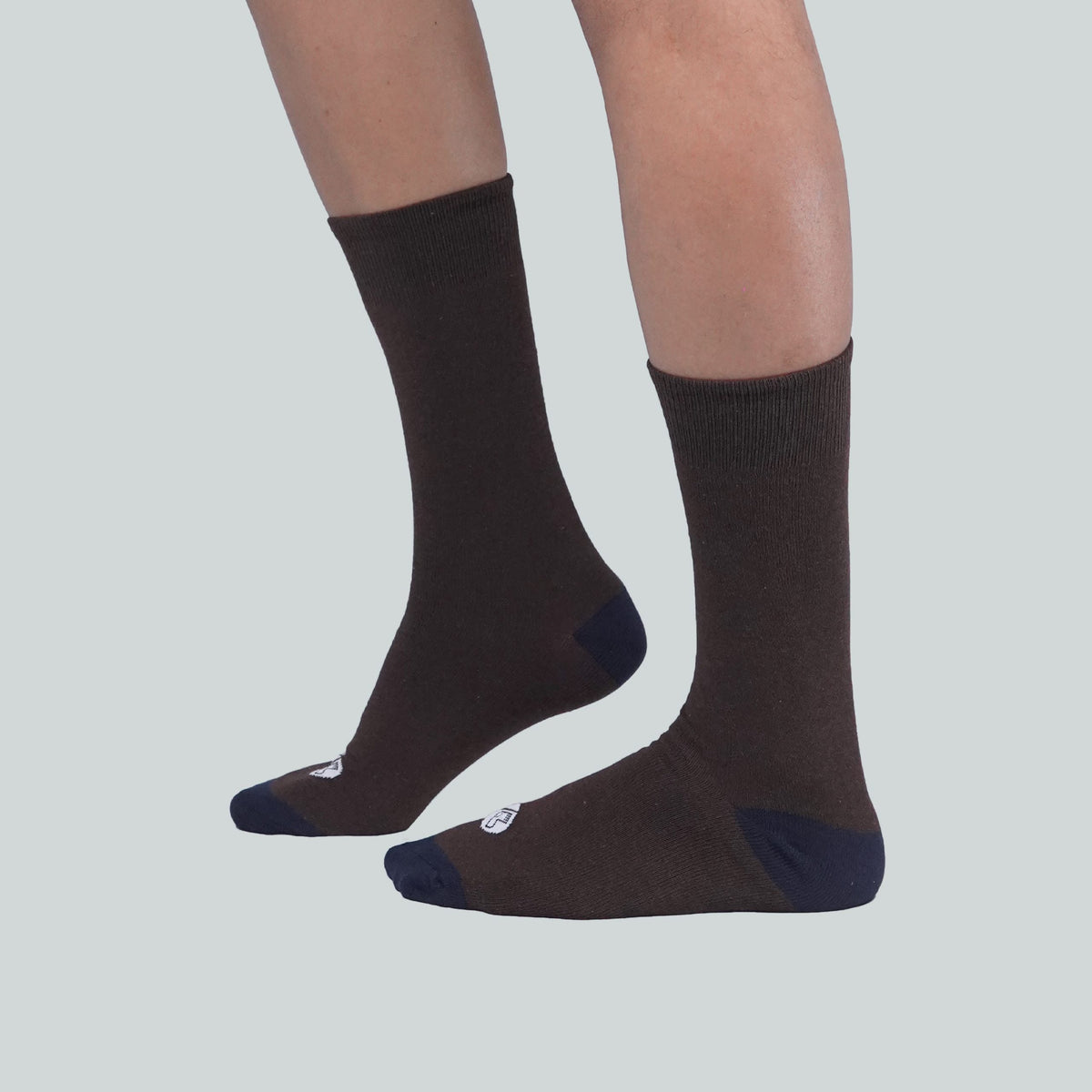 Office Mid Calf Socks - Design Brown image 1