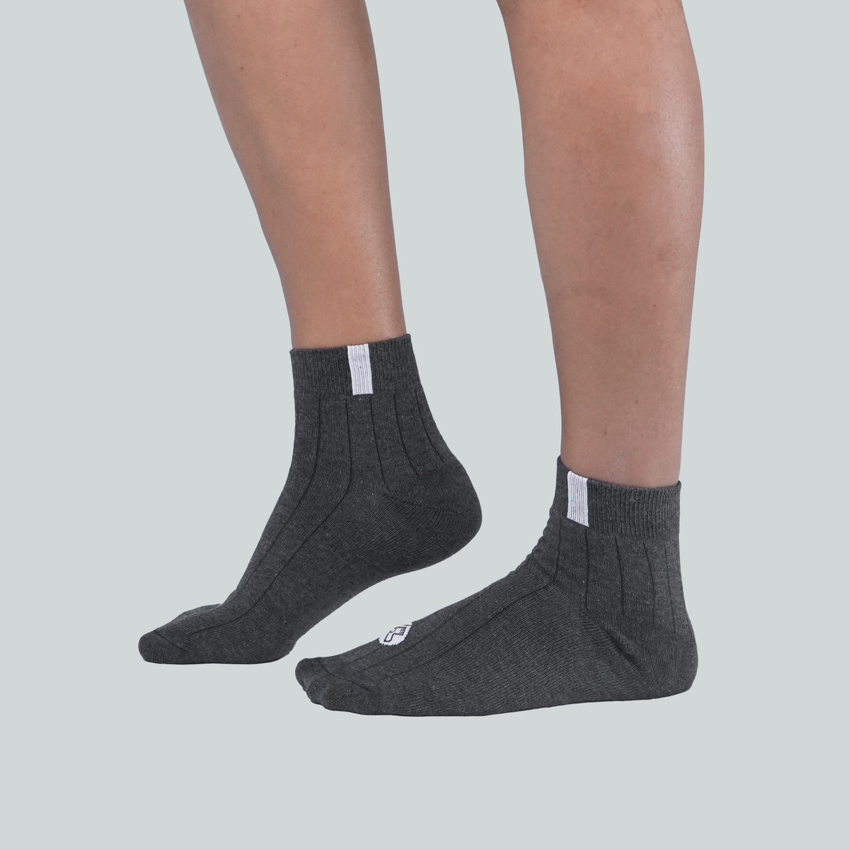 Office Half Socks - Design Grey image 4