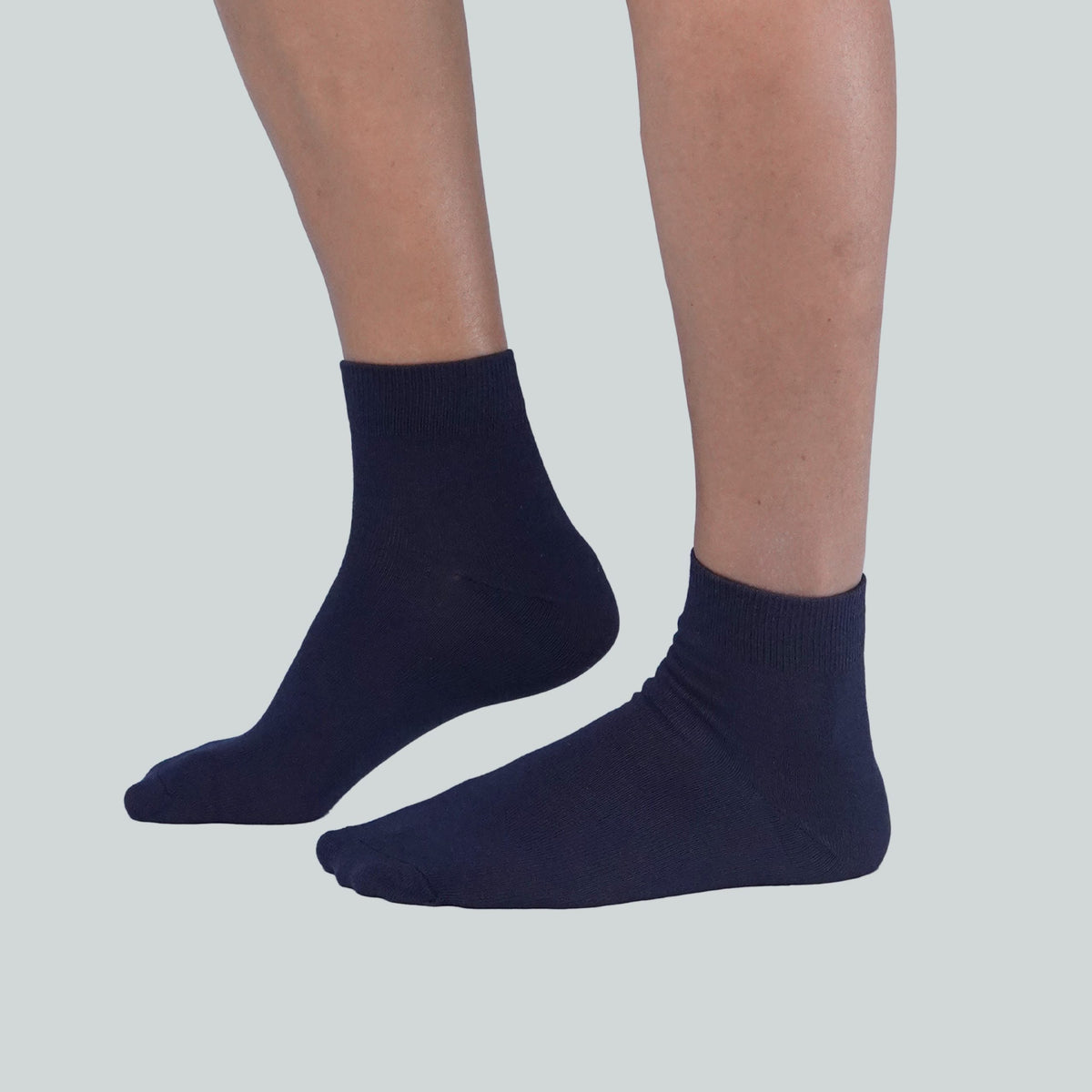 Office Half Socks - Plain Navy Blue image 1