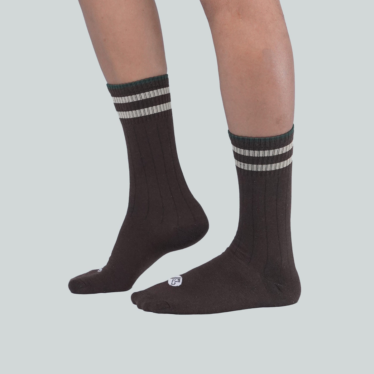 Office Mid Calf Socks - Design Brown image 5