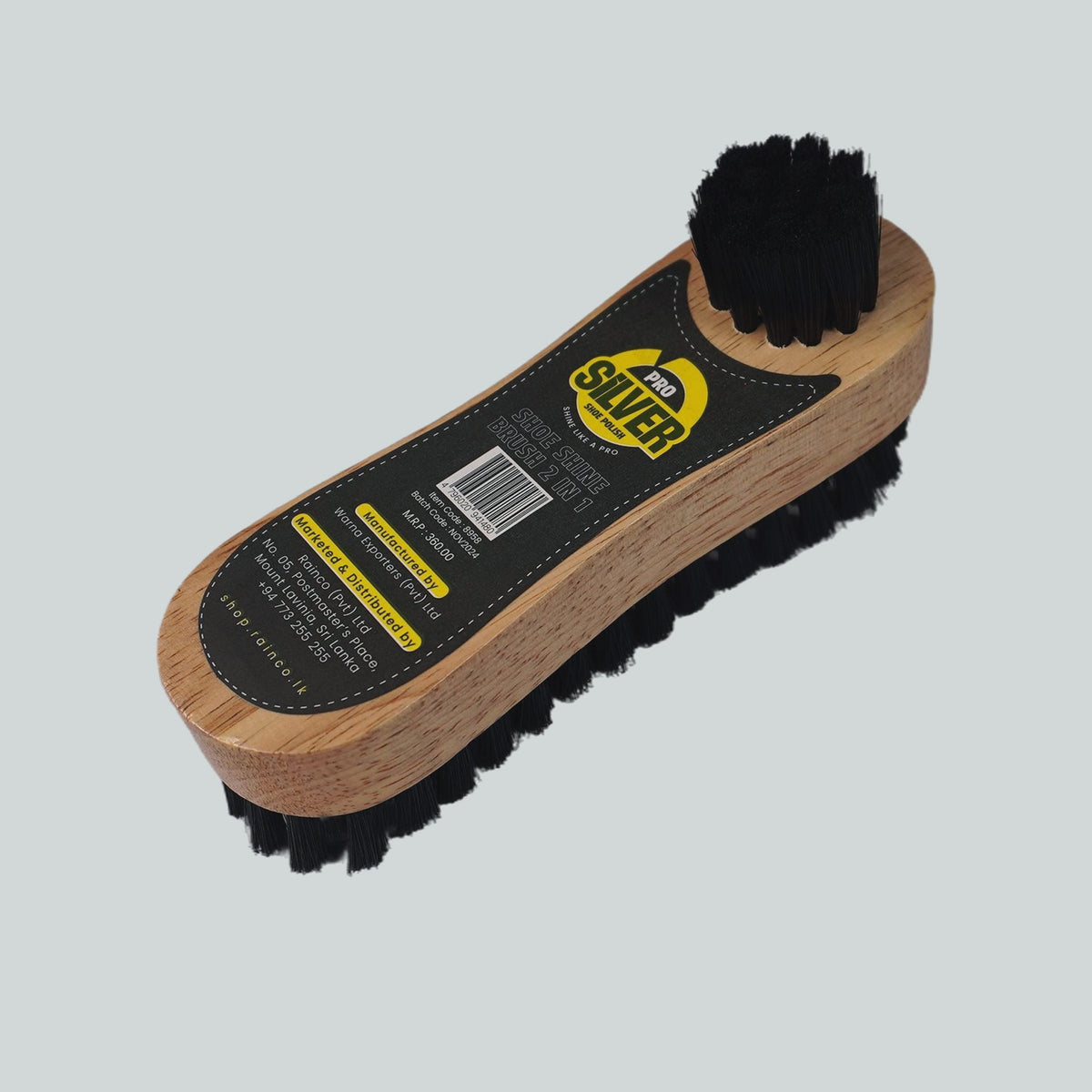 Pro Silver Shoe Shine Brush - 2 in 1 image 0