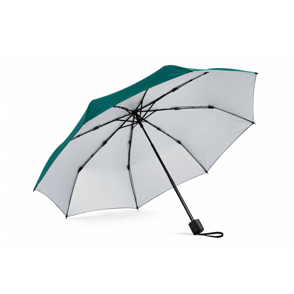 Frame With Nylon Silver Fabric - 3 Fold Umbrella-TM1771