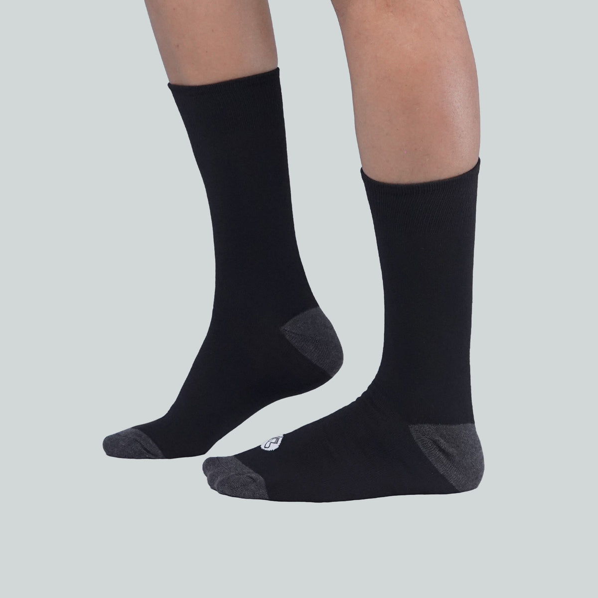 Office Mid Calf Socks - Design Black image 2