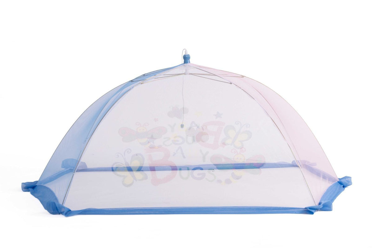 Newborn Printed Baby Net - Blue image