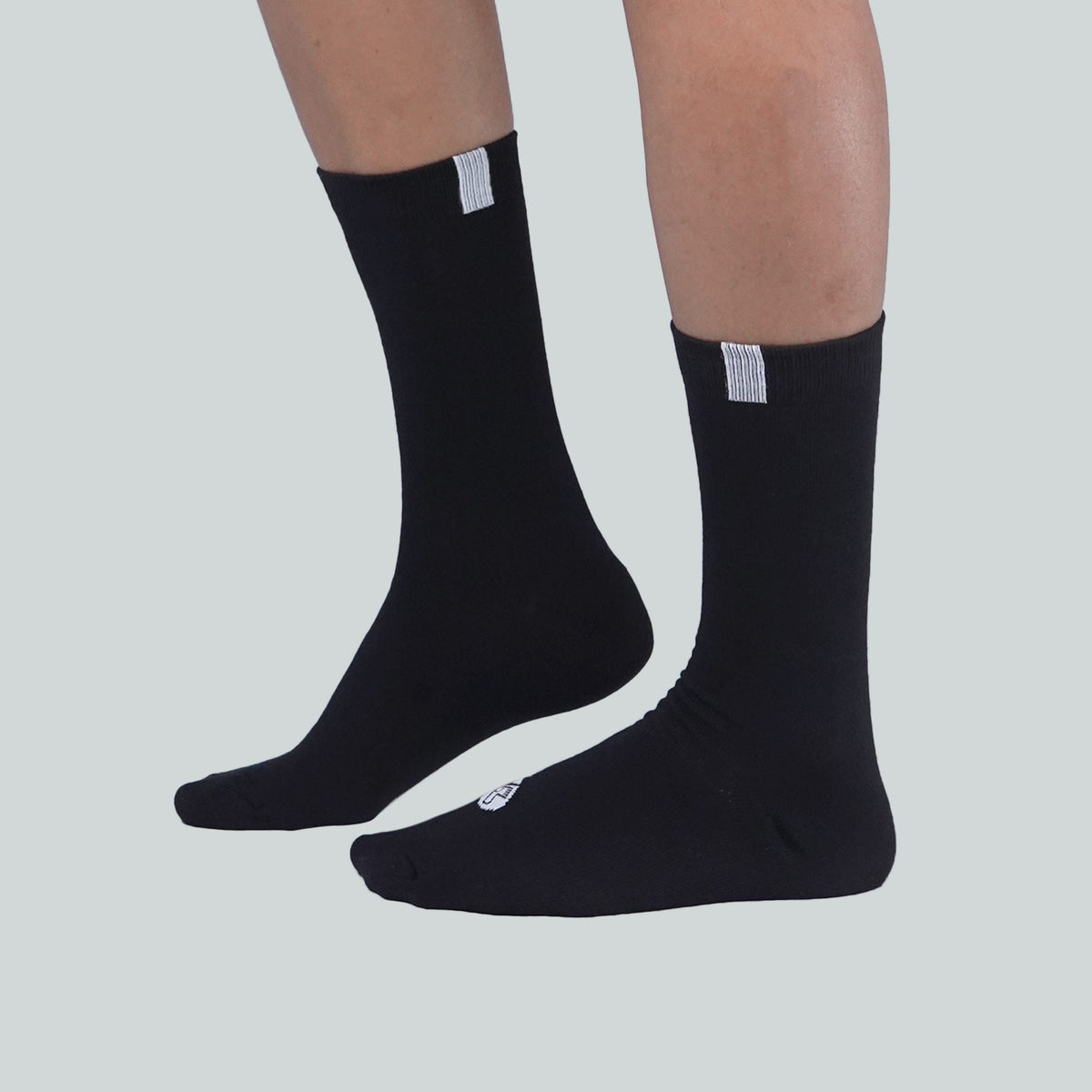 Office Mid Calf Socks - Design Black image 4