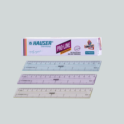 Hauser 6 Inch Ruler - 10 Pcs image 2