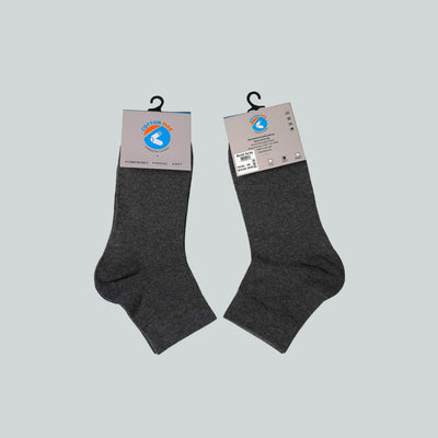 Office Half Socks - Plain Grey image 0