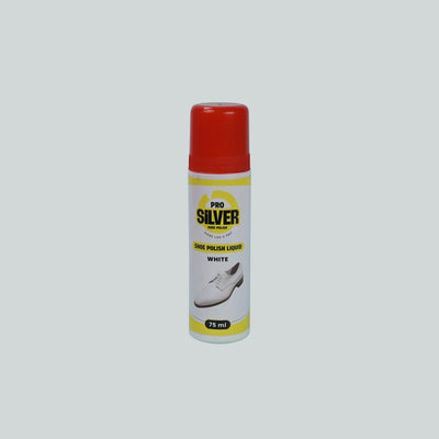 Pro Silver Shoe Polish Liquid - White (75ml) image 0