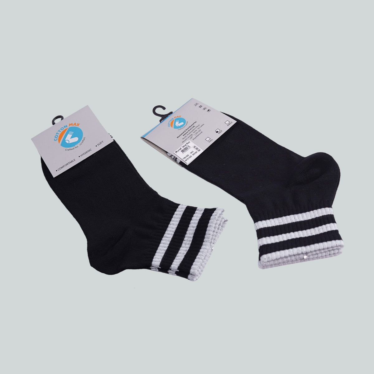 Office Half Socks - Design Black image 2
