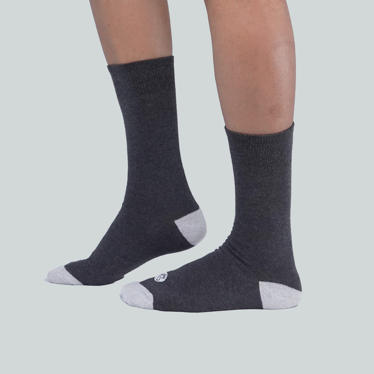 Office Mid Calf Socks - Design Grey image 1