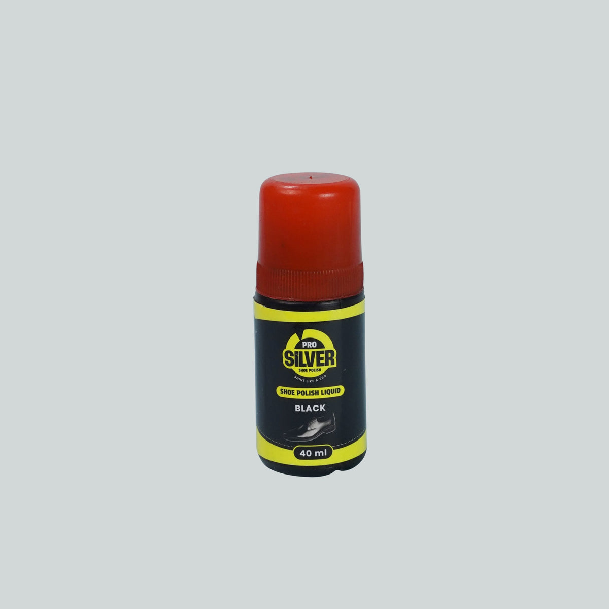Pro Silver Shoe Polish Liquid - Black (40ml) image 0