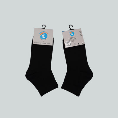 Office Half Socks - Plain Black image 0