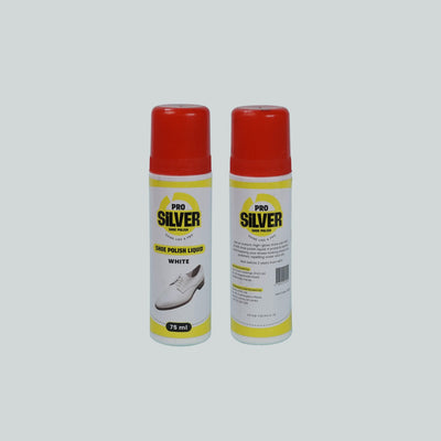 Pro Silver Shoe Polish Liquid - White (75ml) image 1