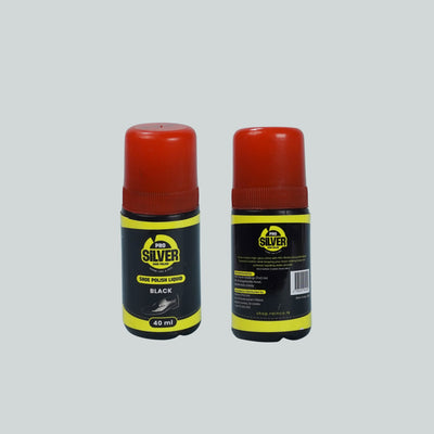 Pro Silver Shoe Polish Liquid - Black (40ml) image 1