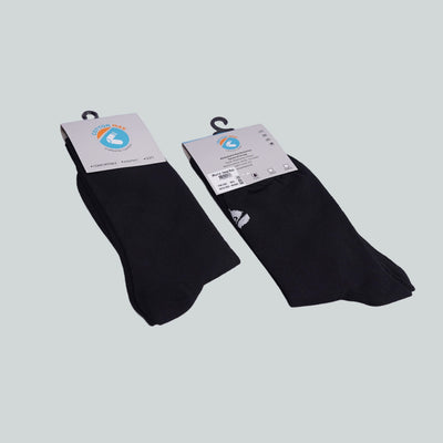 Office Mid Calf Socks - Design Black image 3