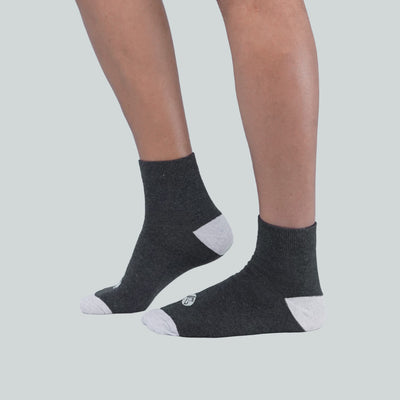 Office Half Socks - Design Grey image 2