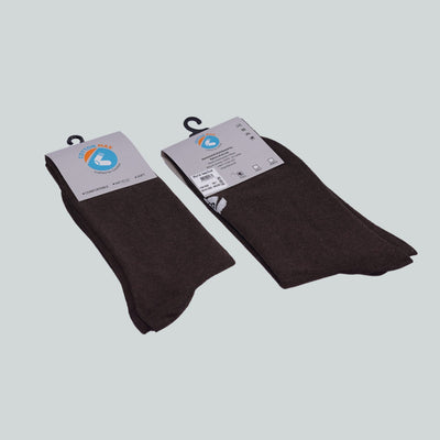 Office Mid Calf Socks - Design Brown image 2