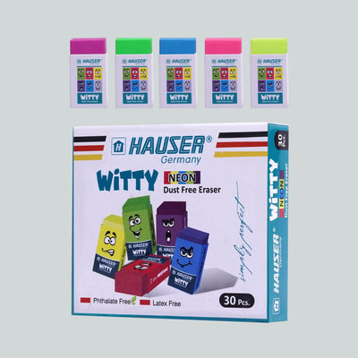 Hauser Small Neon Erasers 30 Pcs image 0