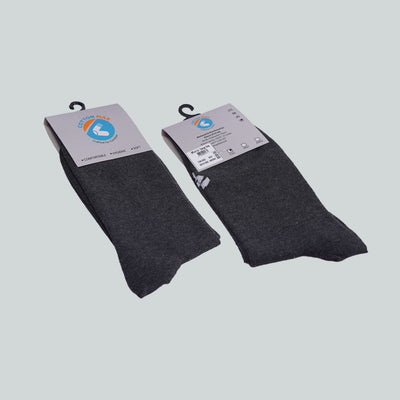 Office Mid Calf Socks - Design Grey image 2