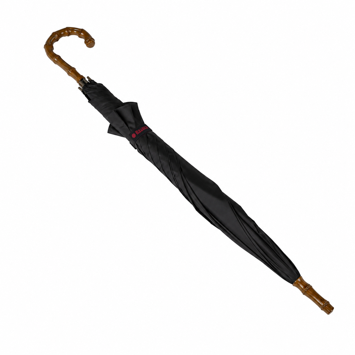 Black Curve Handle Ritual Umbrella - 2501