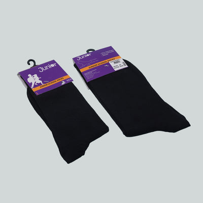 School Socks Black