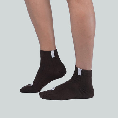 Office Half Socks - Design Brown image 2
