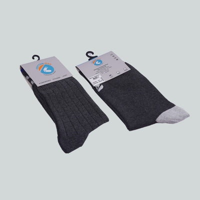 Office Mid Calf Socks - Design Grey image 0