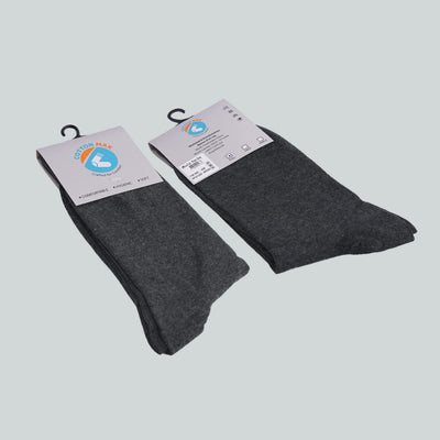 Office Mid Calf Socks - Plain Grey image 0