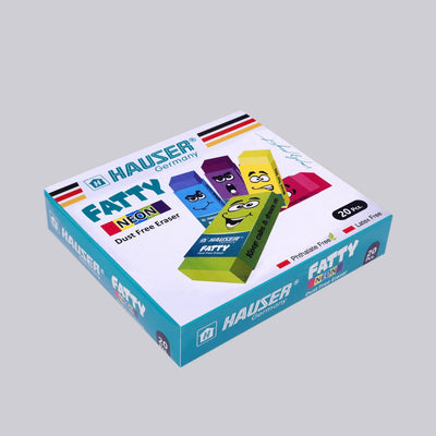 Hauser Large Neon Erasers 20 Pcs image 0