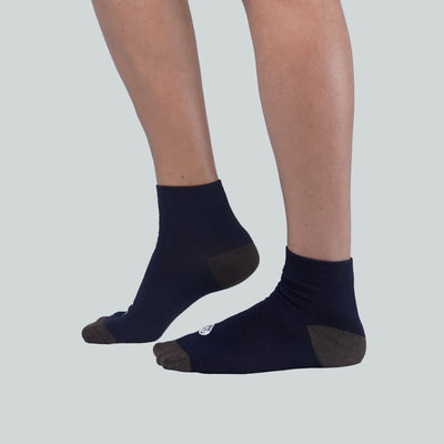 Office Half Socks - Design Navy Blue image 1